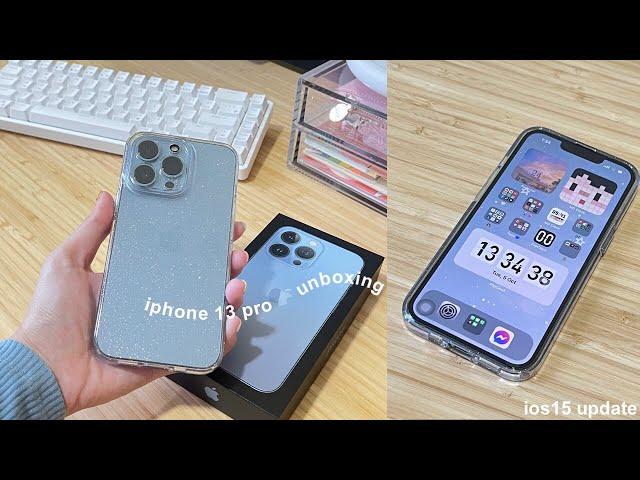 sierra blue iphone 13 pro unboxing, cam test and ios15 set up 