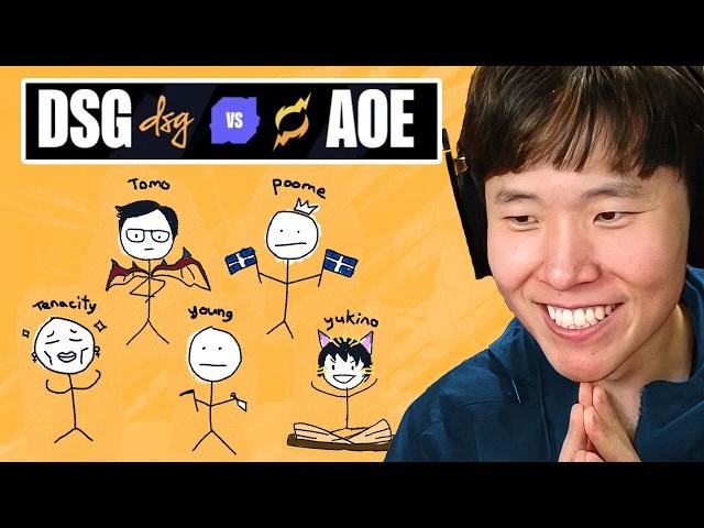 Toast reacts to DSG's first NACL MONEY MATCH vs AOE