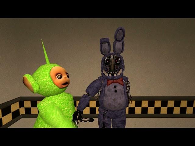 dipsy from  bigheadedbendyplushtotino  and withered bonnie fnaf 2