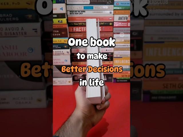 One psychology book to make better decisions in life |best books to read in 2024 #book #mustreadbook