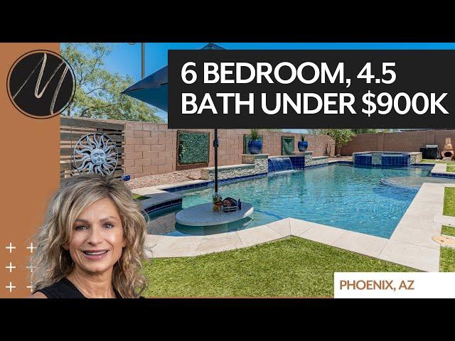 Homes for sale Phoenix, Arizona under $900k 6 bed, 4.5 bath, 3960 sqft