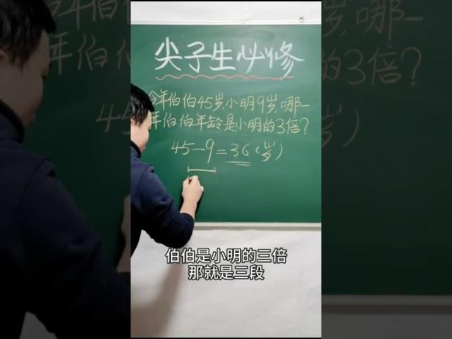 年龄问题核心：年龄差永远不变 #小学奥数#数学知识