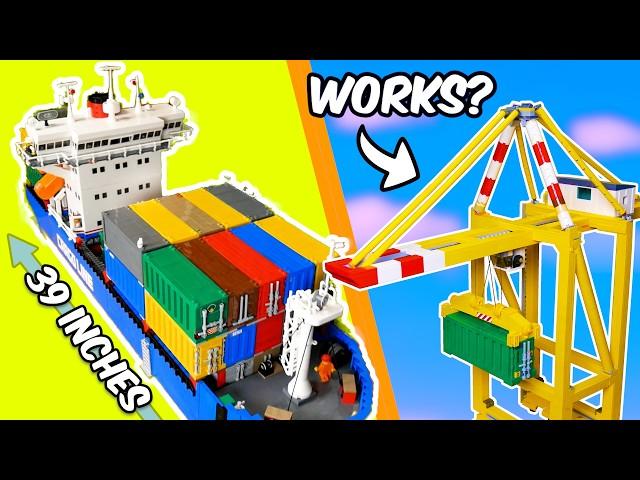 I built a LEGO CONTAINER PORT