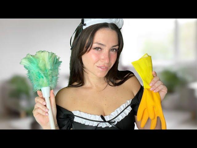 Flirty MAID | Personal Attention | CLEANING ASMR