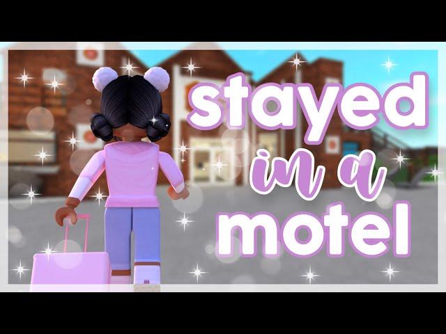 I Got LOST on a Road Trip! (*Stayed in a Motel?!*) | Roblox Bloxburg Roleplay (with voice!)