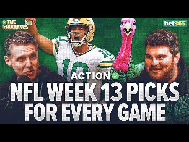 NFL Week 13 Betting Predictions & BETS for EVERY NFL Game! NFL Expert Picks | The Favorites Podcast