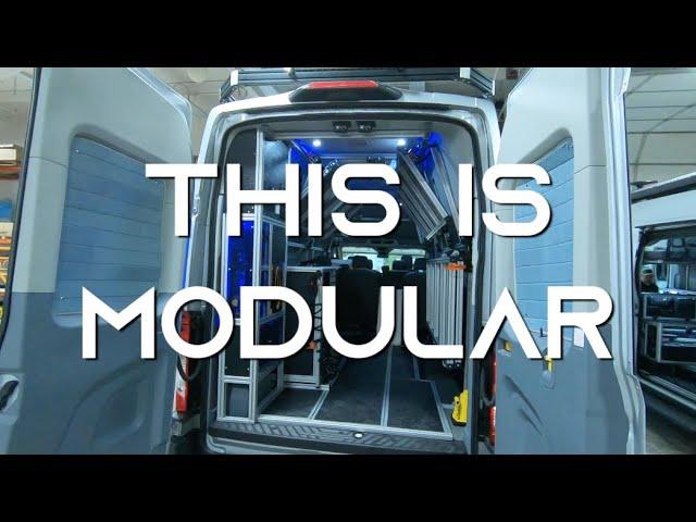 This Camper Van is SO Modular!! -- Vandoit built on the Ford Transit