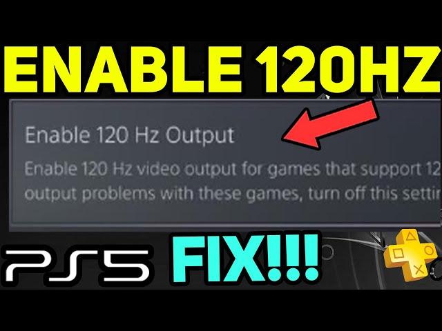 PS5 ENABLE 120HZ EASY NEW!