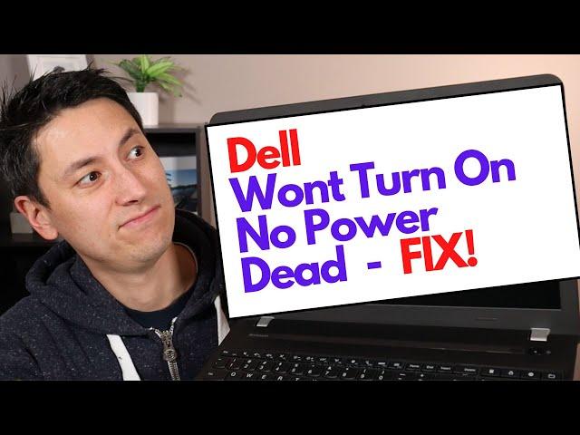 How To Fix Dell Computer Wont Turn On - No Power - Dead Laptop