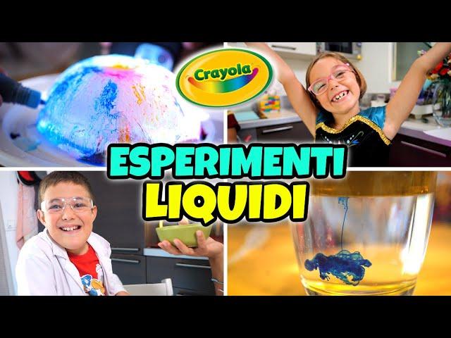 6 ESPERIMENTI con i LIQUIDI COLORATI da Fare in Casa