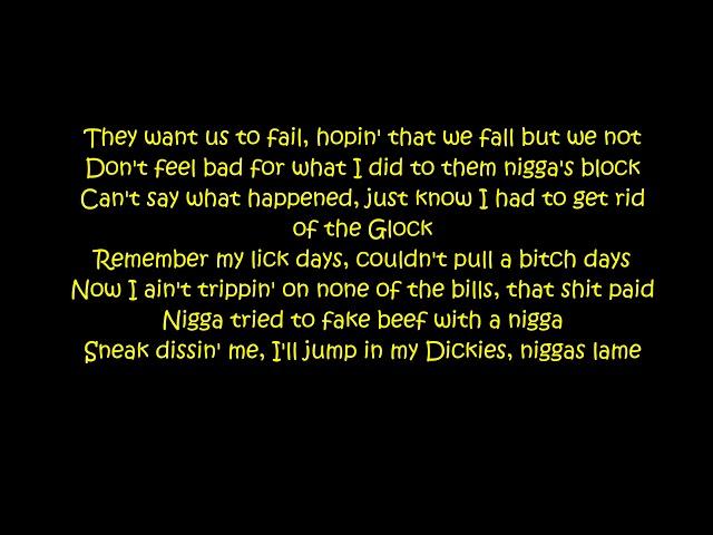 Tee Grizzley - Fuck it Off ft. Chris Brown [Lyrics On Screen]
