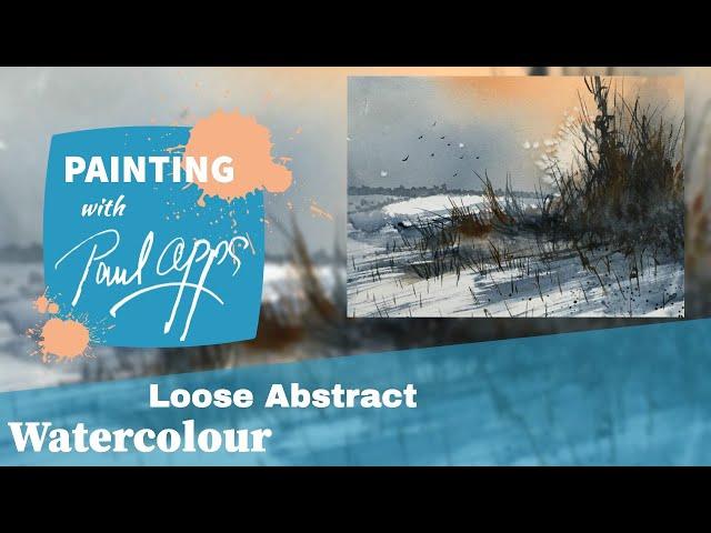 How to Paint a Loose watercolour Abstract  - Grasses