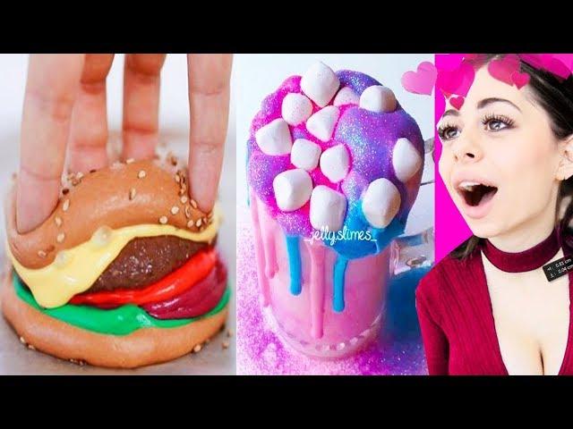 FOOD SLIME - Oddly Satisfying Video Compilation - ASMR, Slime Pressing and more!