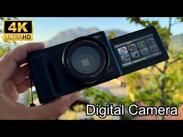 The Best Low Cost Digital Camera 4K , 48MP with 16X Zoom and 180° Flip Screen