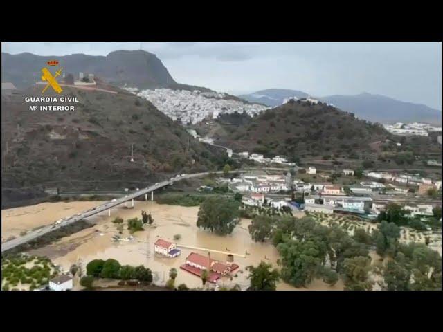 Rescue operations after rivers overflow in Spain's Malaga and Valencia regions | AFP