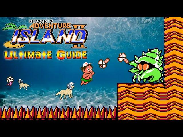 Adventure Island II - NES - ULTIMATE GUIDE - ALL 80 Levels, ALL Bosses, ALL Maps, ALL Secrets, 100%!