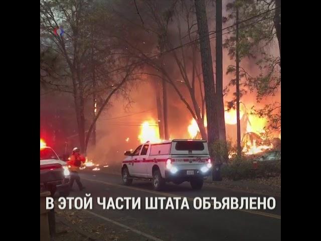 Огонь уничтожил город в Калифорнии