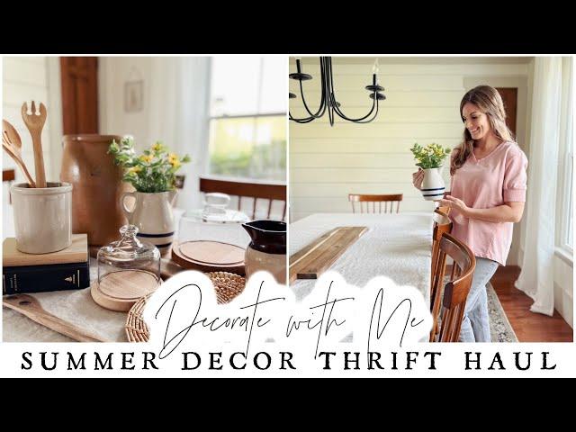 Summer Home Decor Thrift Haul 2022 - Summer Decorate with Me - Vintage Home Decor