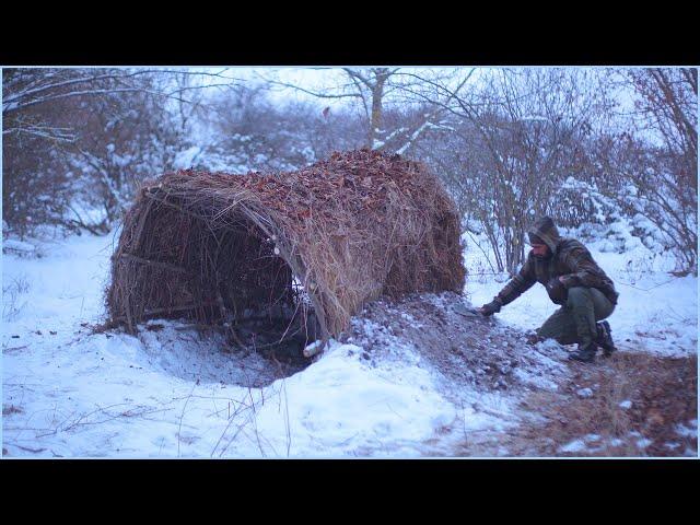 Building A Winter Survival Shelter With Natural Resources