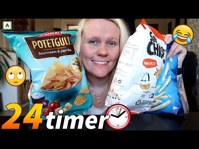 SPISER BARE POTETGULL/CHIPS I 24 TIMER!