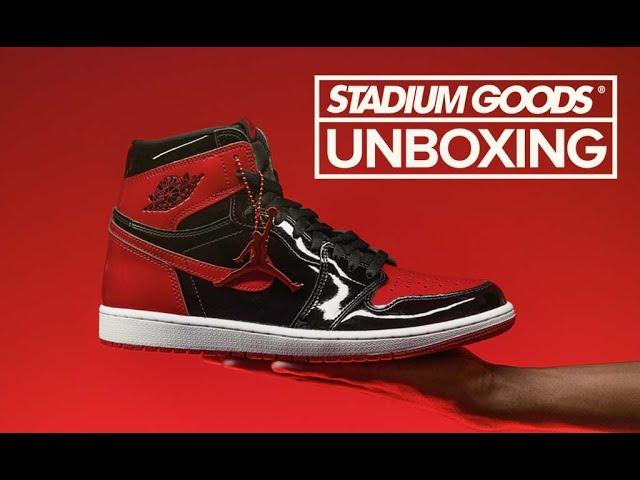 STADIUM GOODS UNBOXING: Air Jordan 1 High OG “Bred Patent Leather”