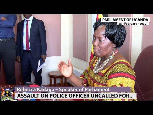 Speaker Rebecca Kadaga on disrespect of traffic officer.