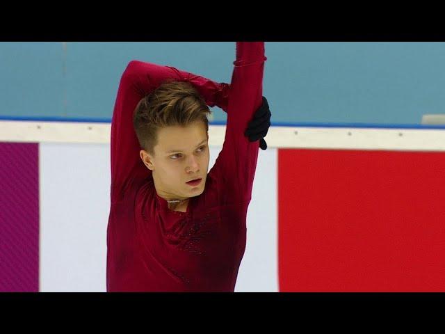 Евгений Семененко. Произвольная программа. Чемпионат мира 2021 по фигурному катанию в Стокгольме.