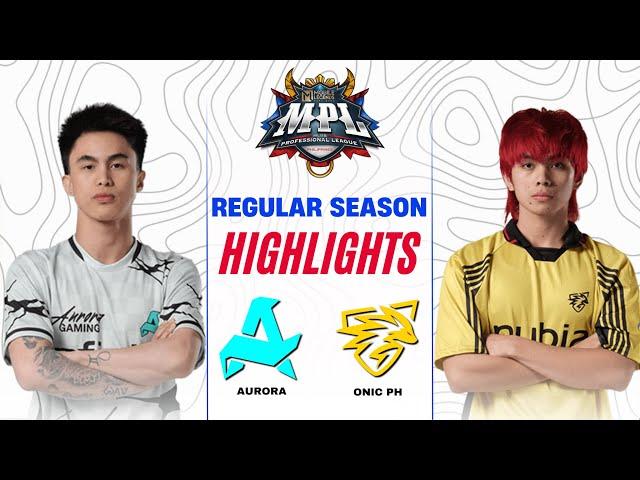 AURORA vs ONIC PH HIGHLIGHTS | MPL PH S15 RORA vs ONIC