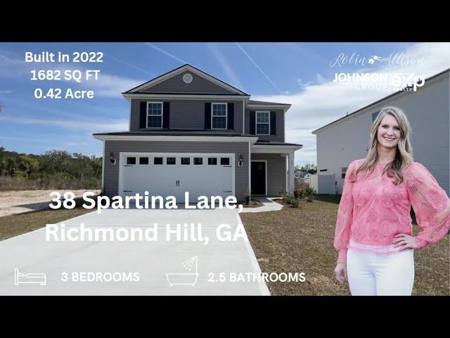 New Home Tour! 38 Spartina Lane, Richmond Hill, GA 3 Bed 2.5 Bath 1682 Sq Ft - Dunham Marsh