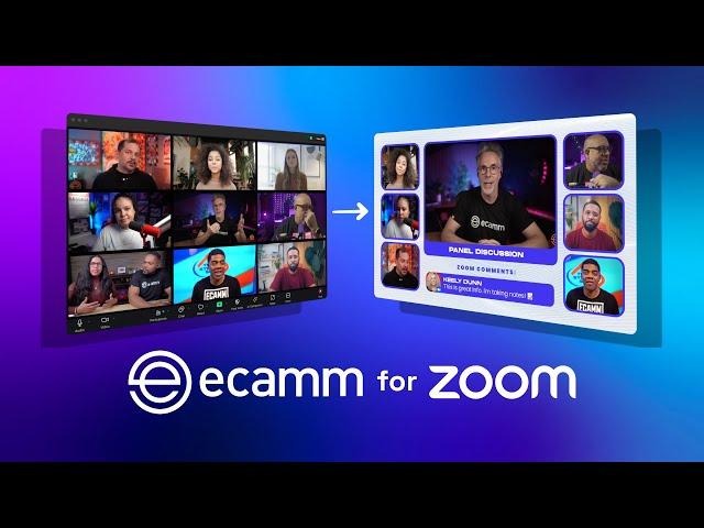 Elevate your Zoom experience with Ecamm for Zoom!