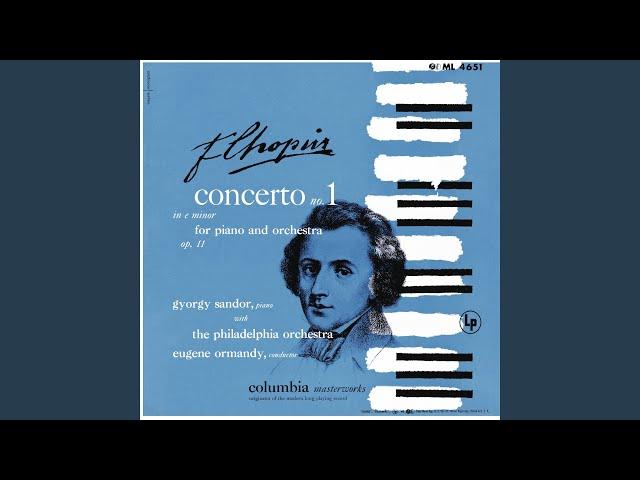 Concerto for Piano and Orchestra No. 1 in E Minor, Op. 11: I. Allegro maestoso