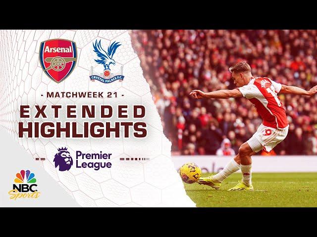 Arsenal v. Crystal Palace | PREMIER LEAGUE HIGHLIGHTS | 1/20/2024 | NBC Sports