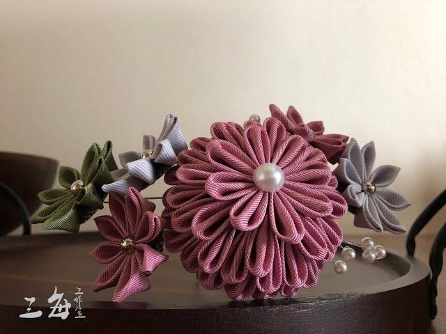 [Accessories] Kanzashi for Japanese Yukata or Kimono -- color Dark Pink