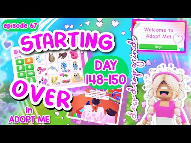 ‍️ Starting Over ‍️ in Adopt Me! Poor to RICH Challenge! DAY 148-150 NEW ACCOUNT! #adoptme