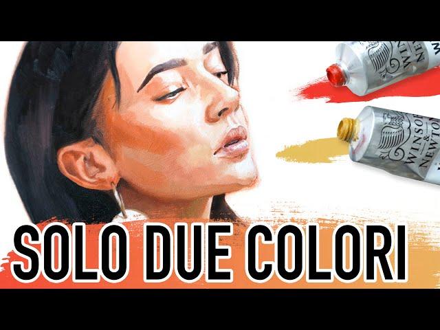 CI CREDI CHE QUESTO RITRATTO L'HO DIPINTO SOLO CON DUE COLORI? Tutorial pittura a olio palette Zorn