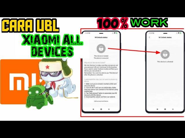 CARA UNLOCK BOOTLOADER (UBL) XIAOMI 5A RIVA || HOW TO UNLOCK BOTLOADER XIAOMI ALL TYPE