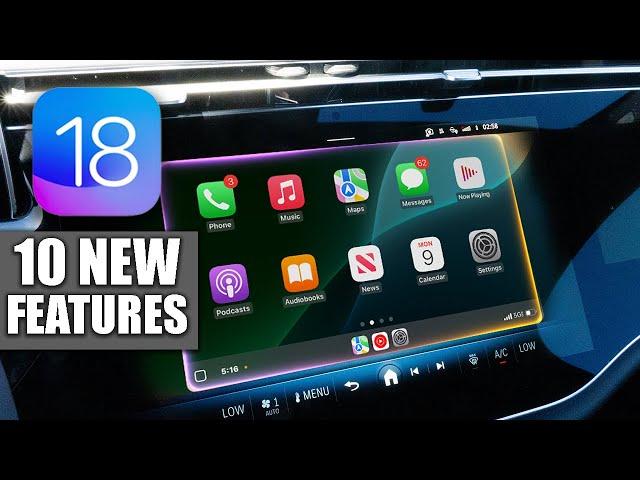 iOS 18 RC - Every New Apple CarPlay Feature