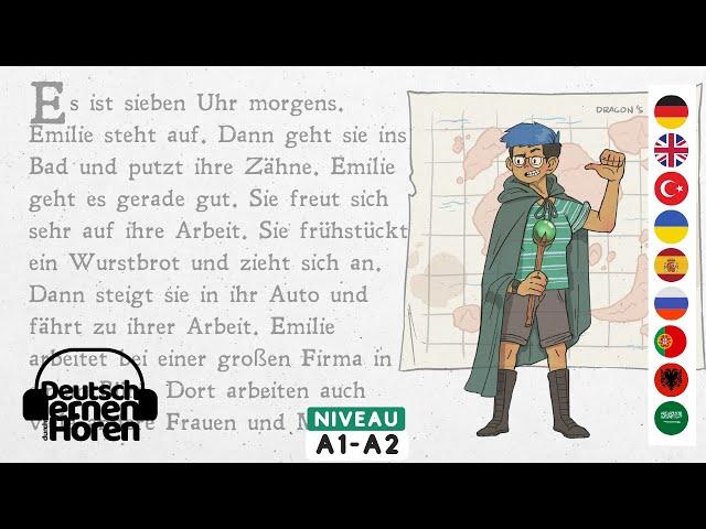 #525 Deutsch lernen mit Geschichten | Deutsch lernen durch Hören | A1-A2 | Learn German with stories