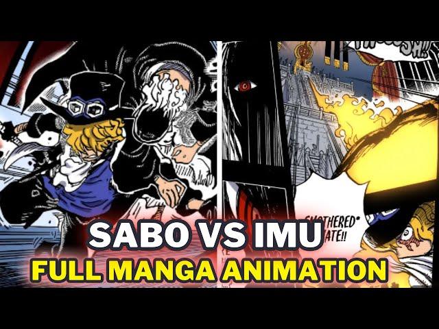  Sabo vs IMU and 5 Elders -- Full Manga Fight (Colored Panels)