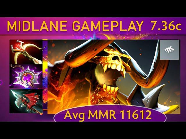  New Patch 7.36c Clinkz |KDA - 36 KP - 87%| Mid Gameplay - Dota 2 Top MMR