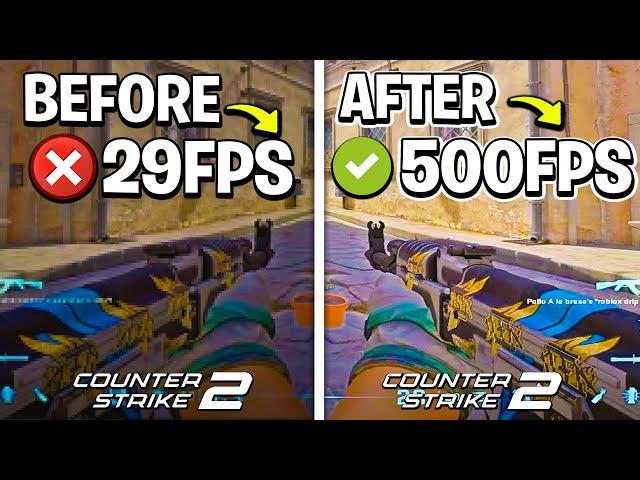 HOW TO FIX LAG & BOOST FPS IN CS2 - COUNTER STRIKE 2 SETTINGS  (FULL OPTIMIZATION GUIDE)