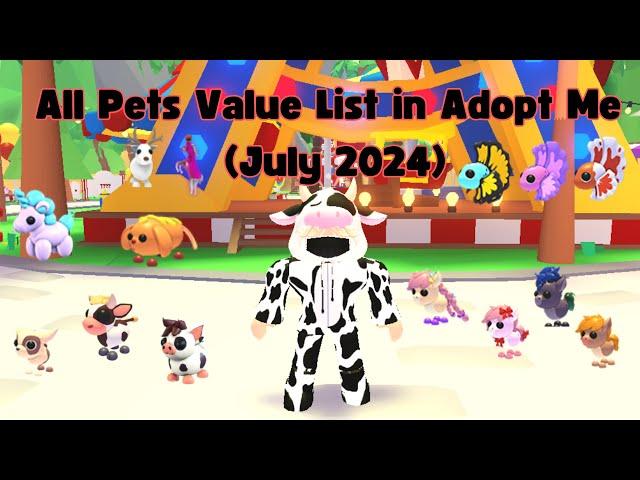 All Pets Value List in Adopt Me (July 2024)