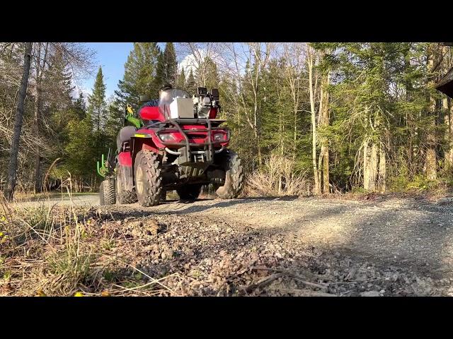 ATV log loader