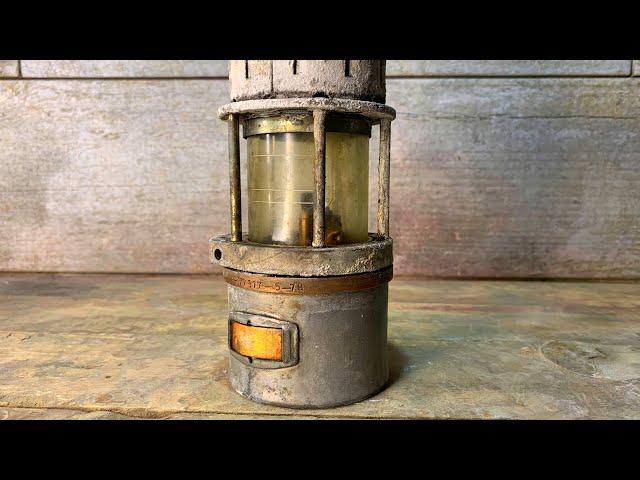 Old Kerosene Lamp Restoration. Amazing ignition system.