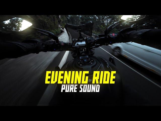 Evening Ride POV - Bajaj Dominar 400 - BS6 2.0 | Pure Sound | DJI ACTION 4 | 4K