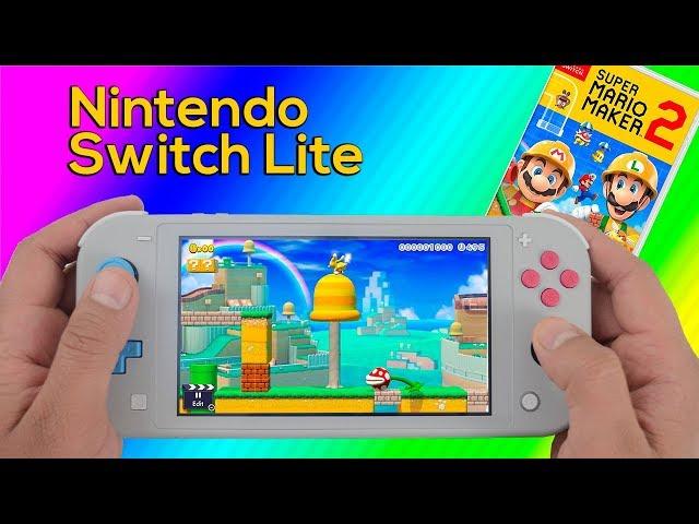 Super Mario Maker 2 Nintendo Switch Lite Gameplay