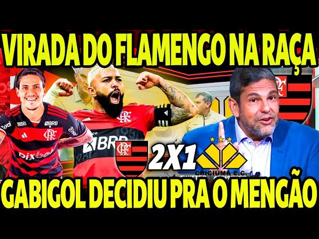 VIRADA NA RAÇA! GABIGOL DECIDIU PARA O FLAMENGO! PÓS JOGO FLAMENGO 2 X 1 CRICIÚMA