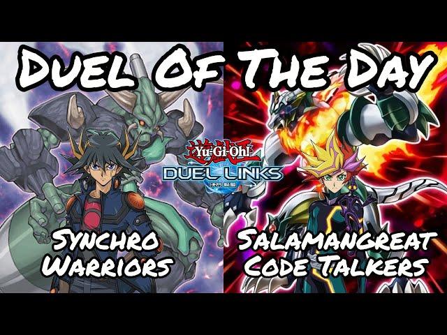 Duel Of The Day: Synchro Warriors Vs Salamangreat [Replay] [Duel Links]