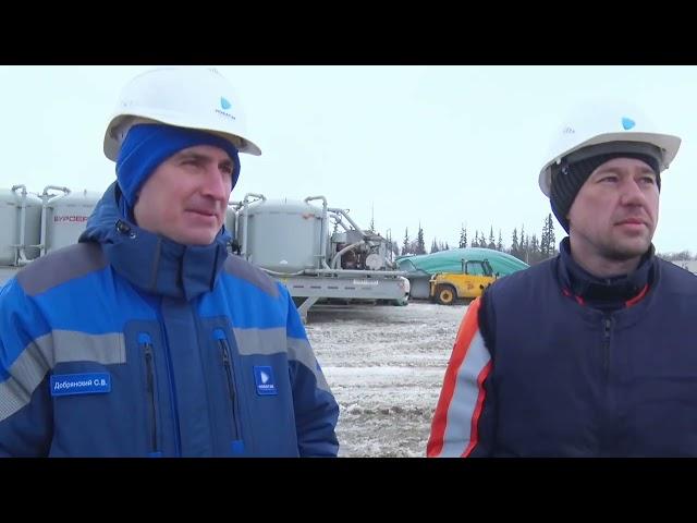 На Харбейском месторождении ведётся строительство нефтедобывающего комплекса