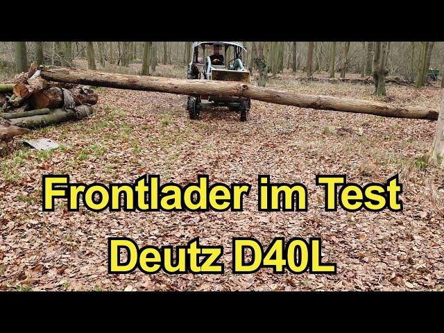 Frontlader im Test | Deutz D40L (D40.2)